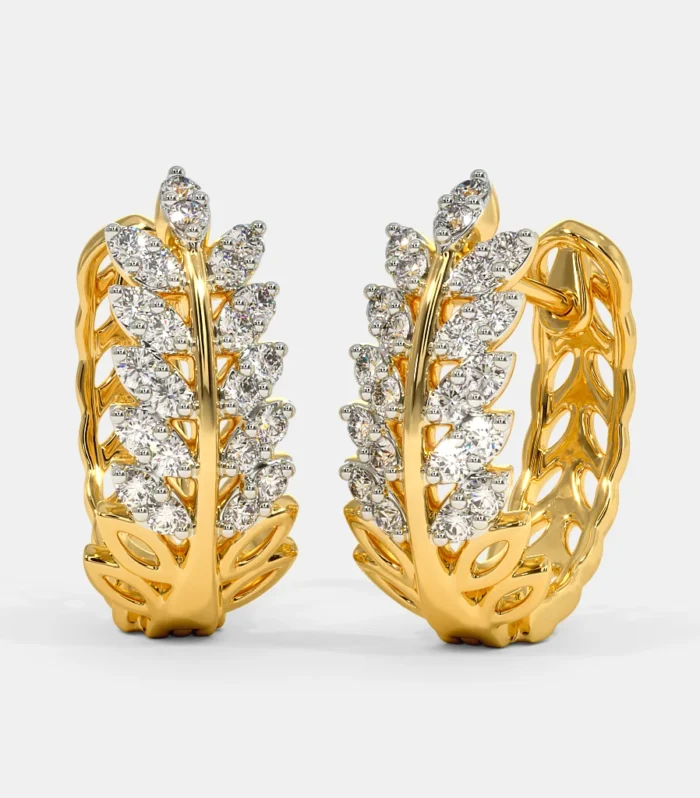 Surreal Petal Hoop Earrings